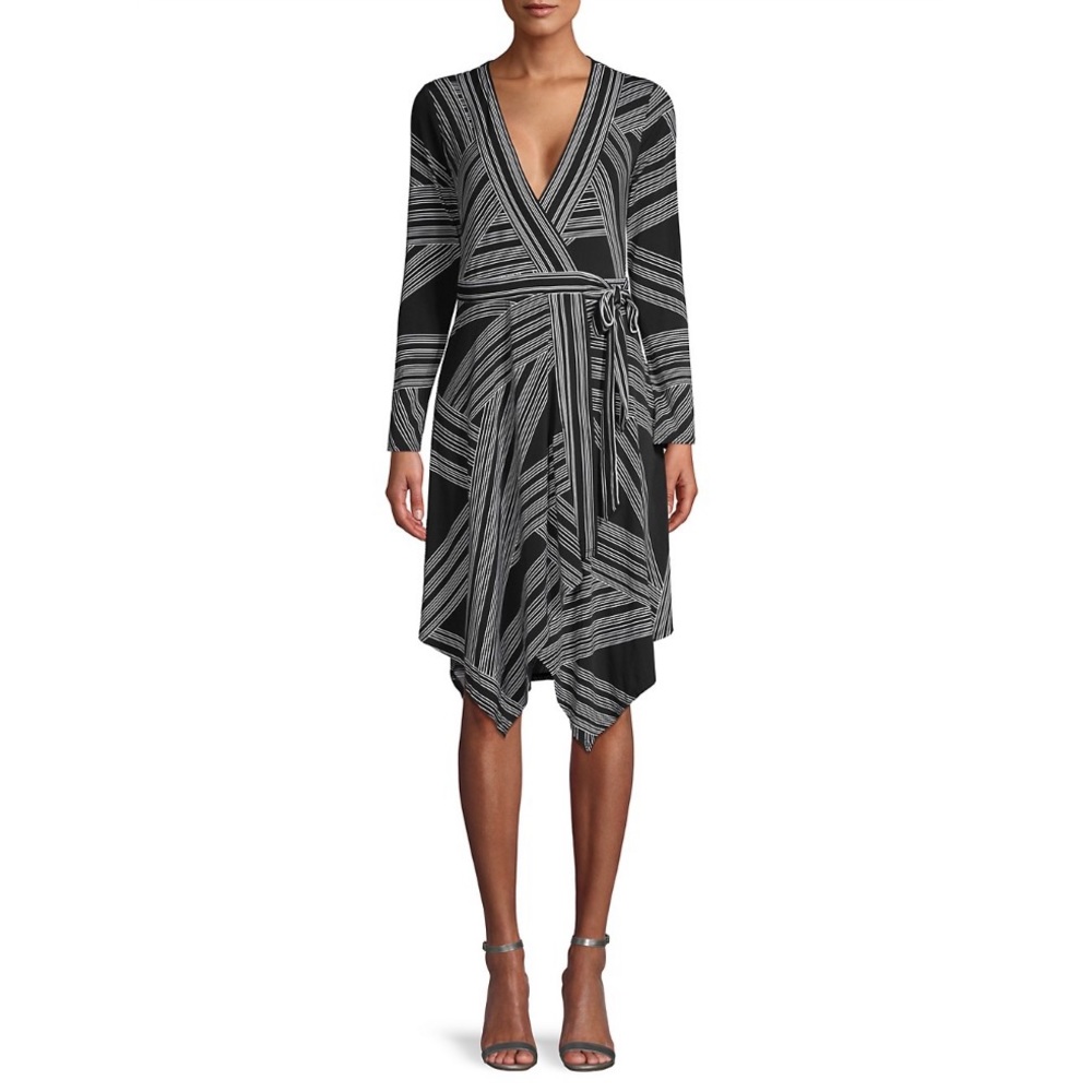 NWT BCBGMAXAZRIA Asymmetric Wrap Dress